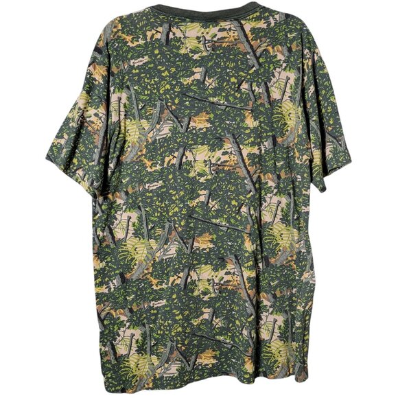 VTG Lot of 2 Bushlan 80s Camo Hunting Outdoor Long & Short Sleeve Shirts Large - Picture 3 of 10